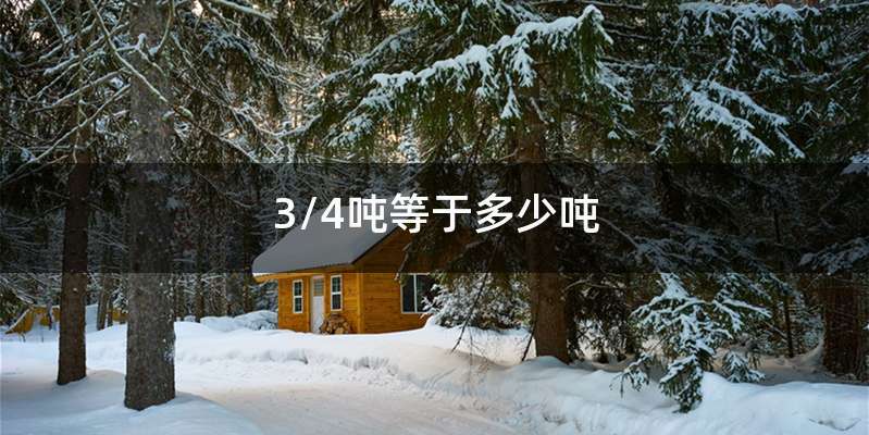 3/4吨等于多少吨
