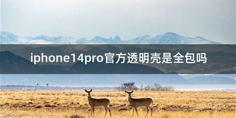 iphone14pro官方透明壳是全包吗