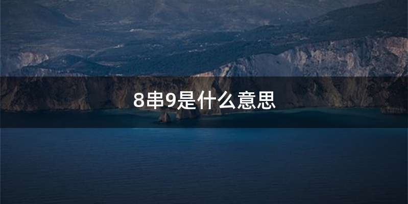 8串9是什么意思