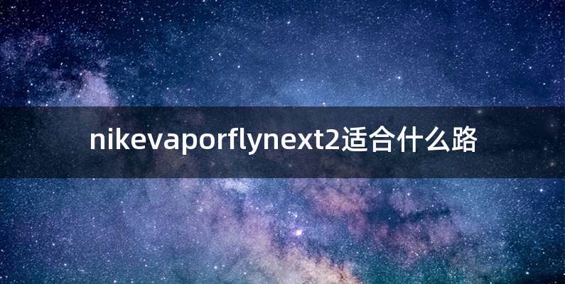 nikevaporflynext2适合什么路