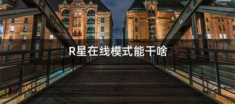 R星在线模式能干啥