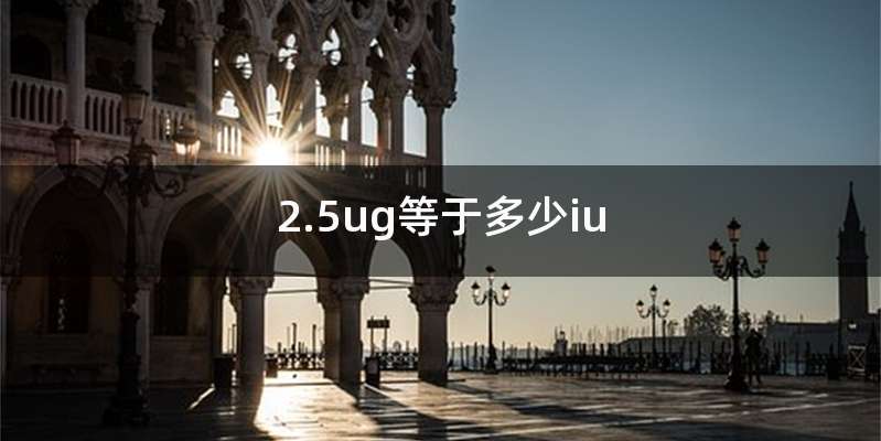 2.5ug等于多少iu