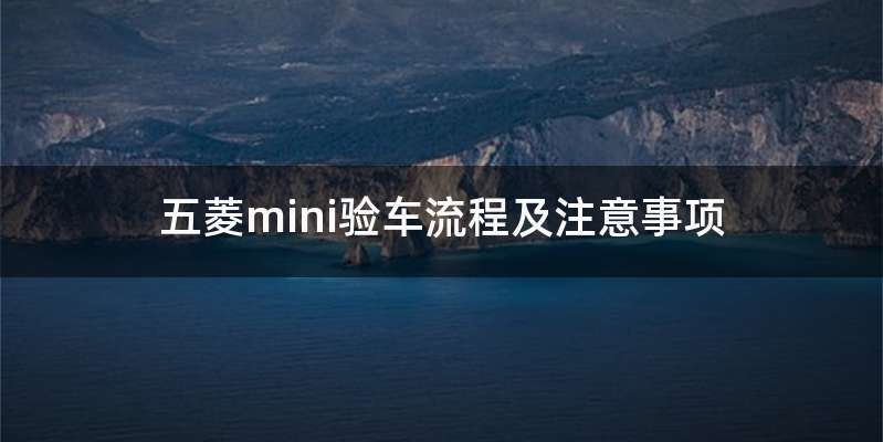 五菱mini验车流程及注意事项