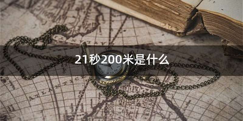 21秒200米是什么