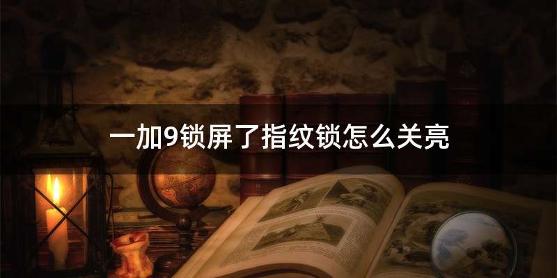 一加9锁屏了指纹锁怎么关亮