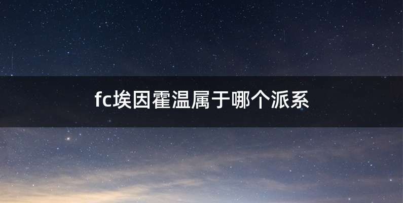 fc埃因霍温属于哪个派系