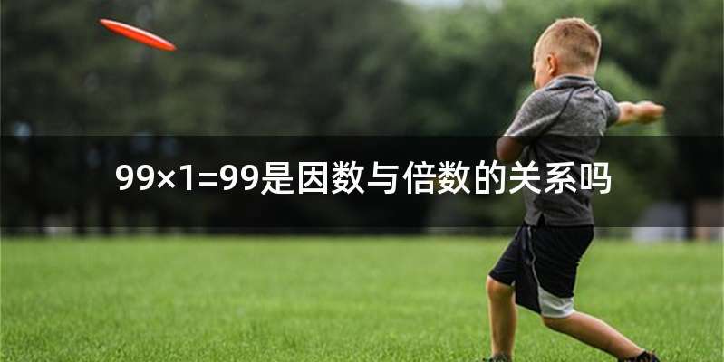 99×1=99是因数与倍数的关系吗