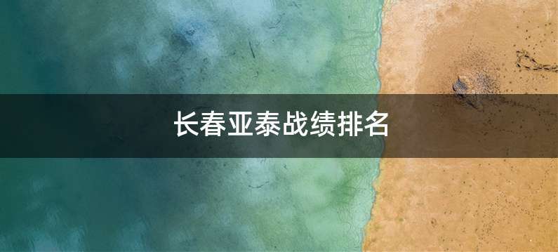 长春亚泰战绩排名