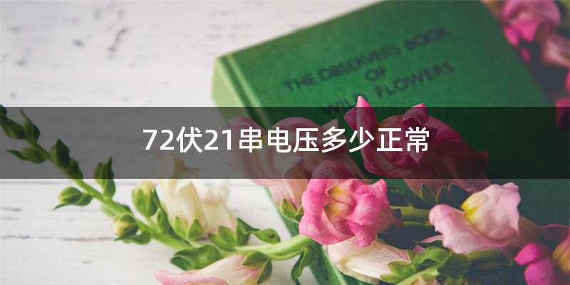 72伏21串电压多少正常