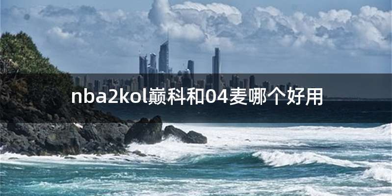 nba2kol巅科和04麦哪个好用