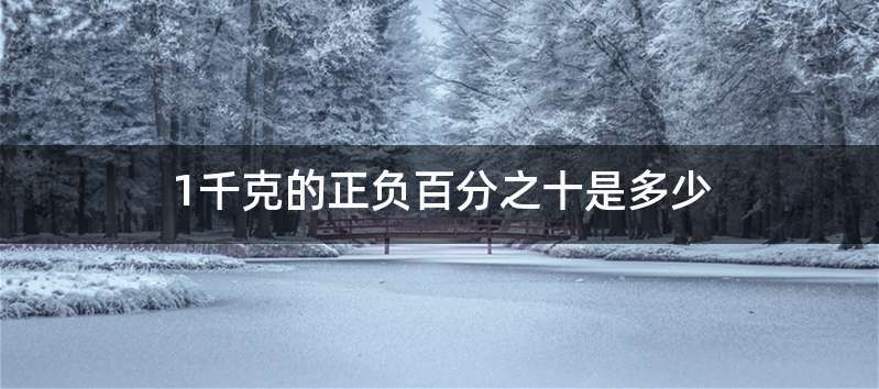 1千克的正负百分之十是多少