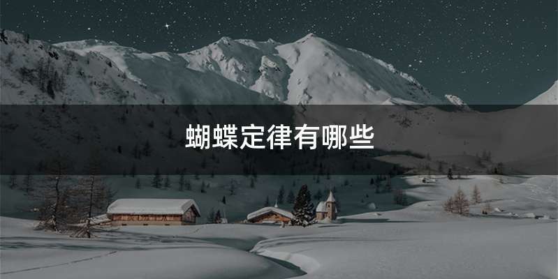 蝴蝶定律有哪些