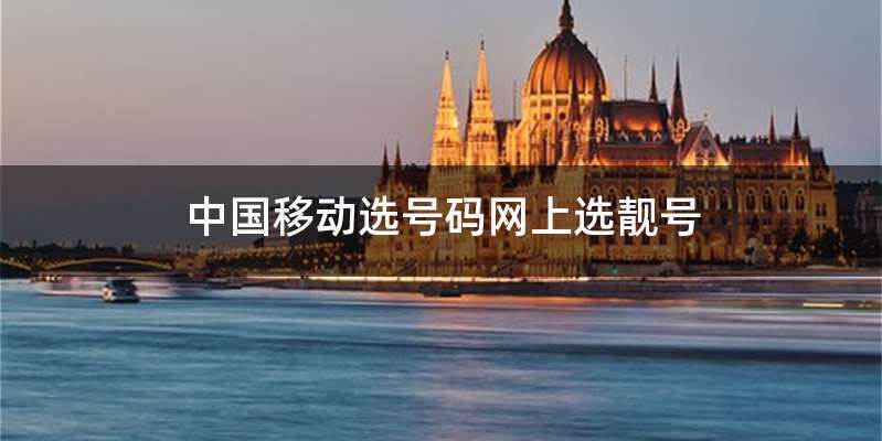 中国移动选号码网上选靓号