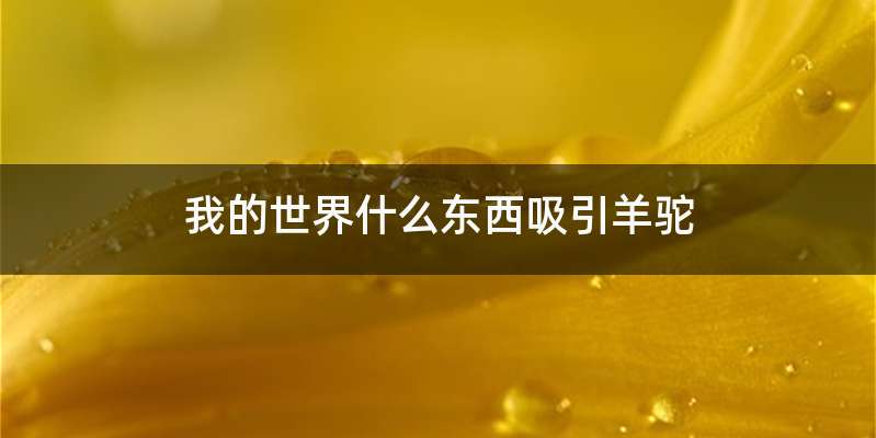 我的世界什么东西吸引羊驼