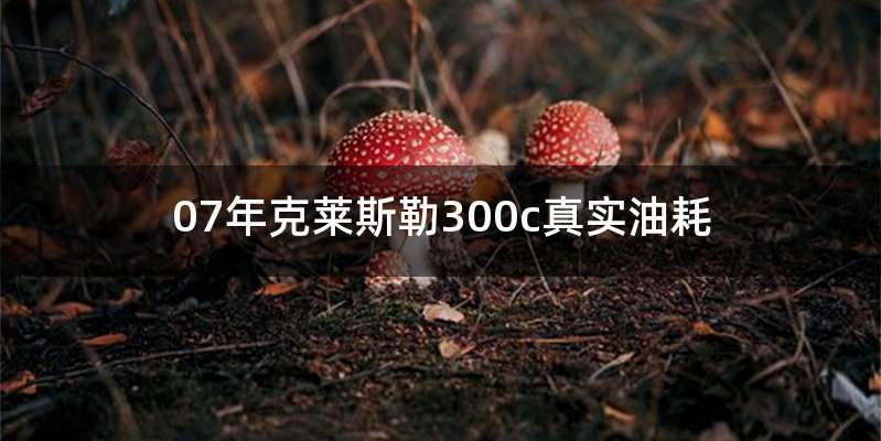 07年克莱斯勒300c真实油耗