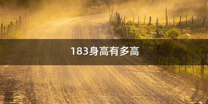 183身高有多高