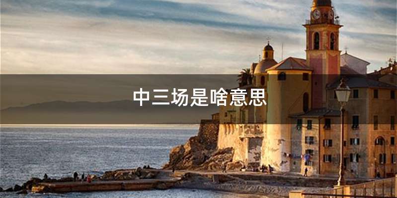 中三场是啥意思
