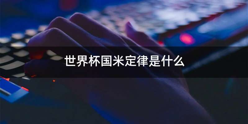 世界杯国米定律是什么