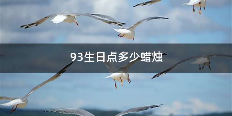 93生日点多少蜡烛
