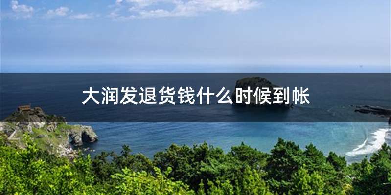 大润发退货钱什么时候到帐