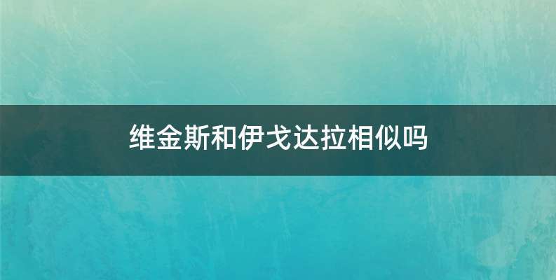 维金斯和伊戈达拉相似吗