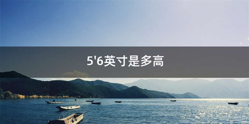 5'6英寸是多高