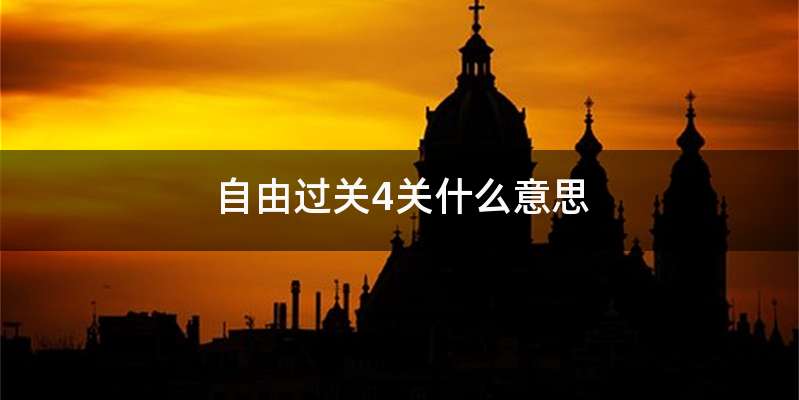 自由过关4关什么意思