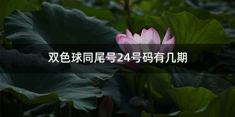 双色球同尾号24号码有几期