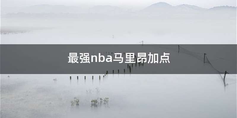 最强nba马里昂加点