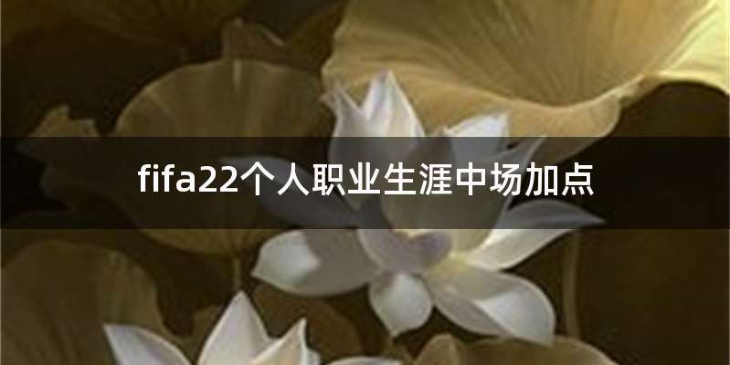 fifa22个人职业生涯中场加点