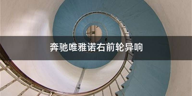 奔驰唯雅诺右前轮异响