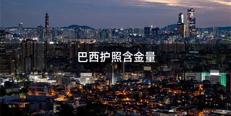 巴西护照含金量