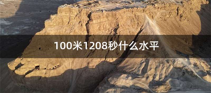 100米1208秒什么水平