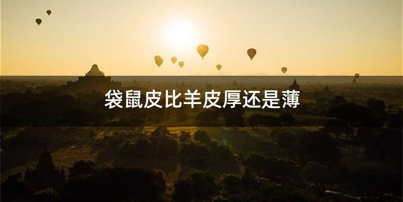 袋鼠皮比羊皮厚还是薄