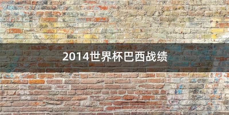 2014世界杯巴西战绩