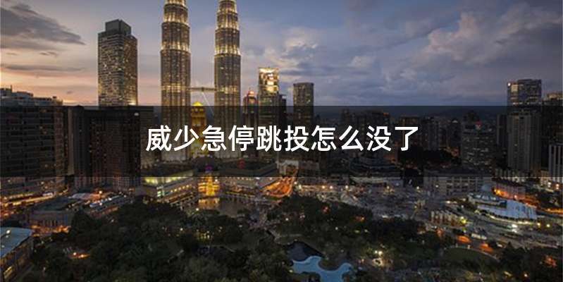 威少急停跳投怎么没了