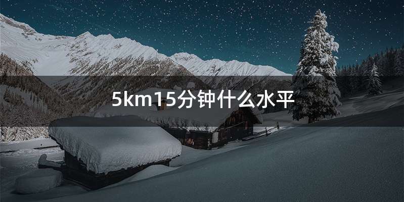 5km15分钟什么水平