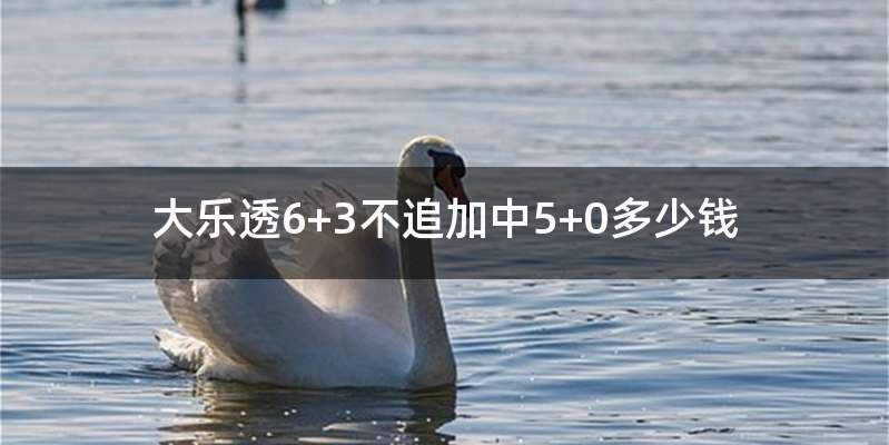 大乐透6+3不追加中5+0多少钱