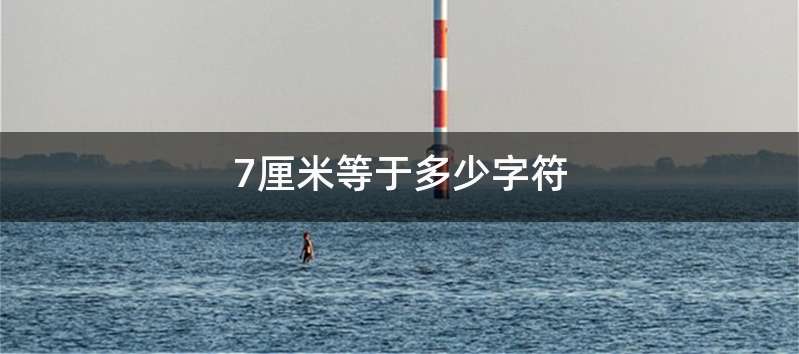 7厘米等于多少字符