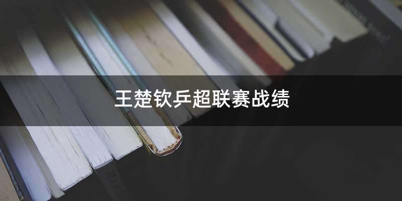 王楚钦乒超联赛战绩