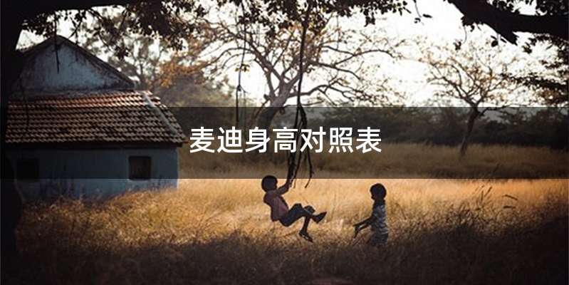 麦迪身高对照表