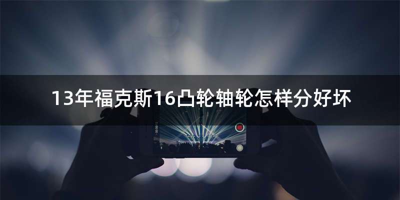 13年福克斯16凸轮轴轮怎样分好坏