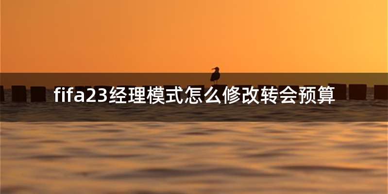 fifa23经理模式怎么修改转会预算