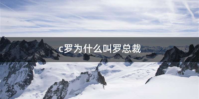 c罗为什么叫罗总裁