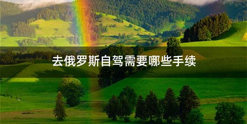 去俄罗斯自驾需要哪些手续