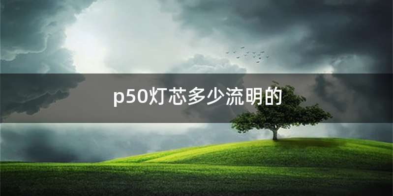 p50灯芯多少流明的