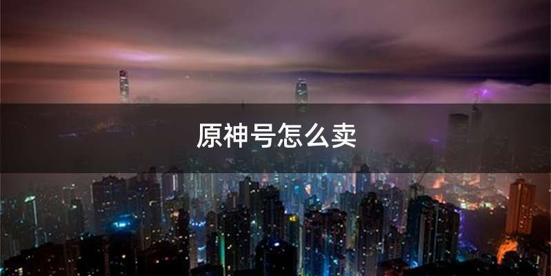 原神号怎么卖