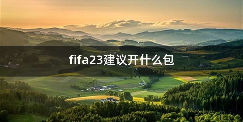 fifa23建议开什么包