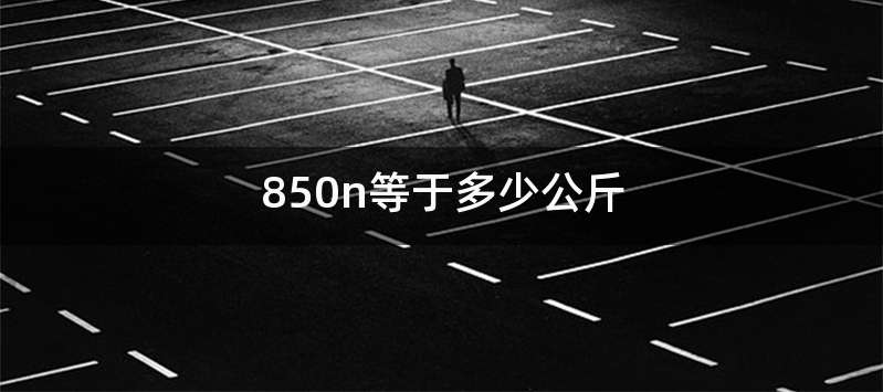 850n等于多少公斤