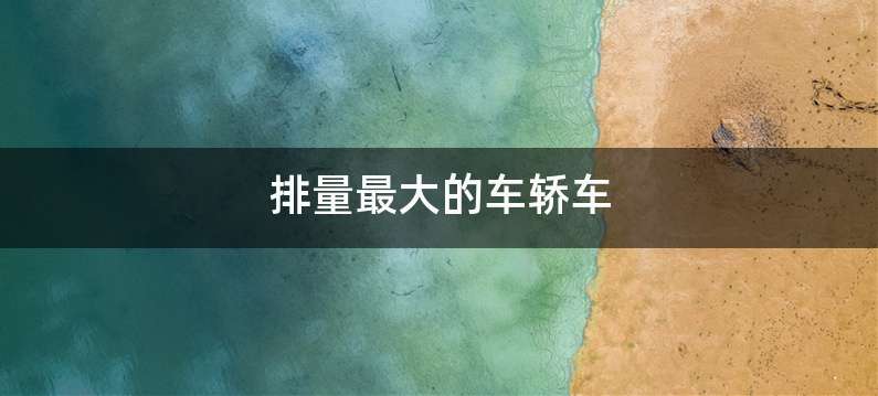 排量最大的车轿车